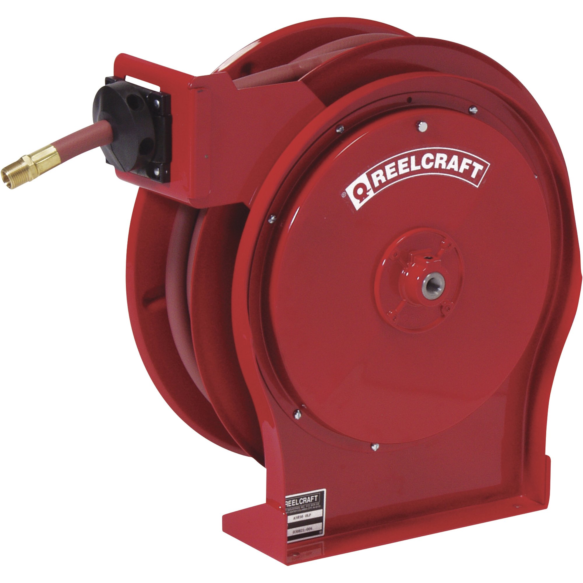 Reelcraft Air/Water Hose Reel — With 3/8in. x 50ft. PVC Hose, Max. 300 PSI, Model # 5650 OLP